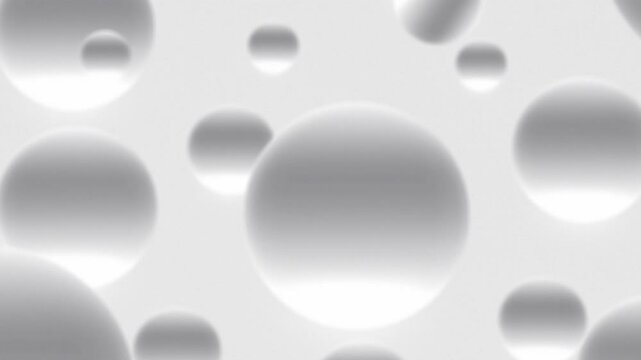 abstrack background gray bubbles, white bubble background. stock video 4k
