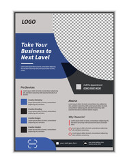 Corporate creative colorful business flyer ,vector template design, abstract business flyer, flyer in A4 with colorful business proposal ,IT company flyer and editable vector 
template design, New 