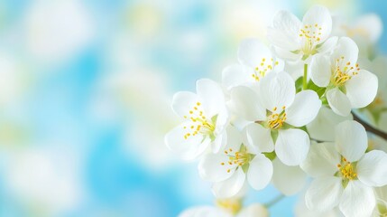 Fototapeta premium A Cheerful Bouquet of White Daisies - Spring blossoms, purity, new beginnings, serenity, and delicate beauty. A minimalist image perfect for spring themes.