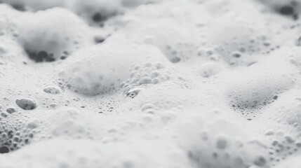 Obraz premium Close-up of soapy foam bubbles
