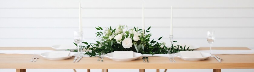 Minimalist wedding with clean lines and understated elegance