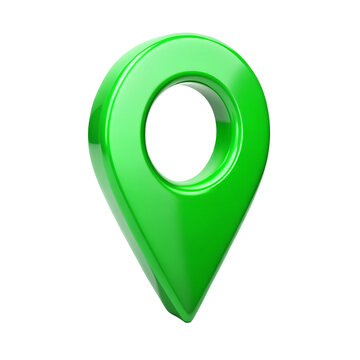 green map pointer