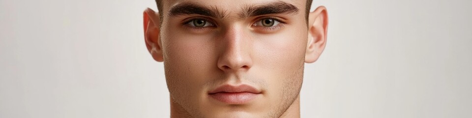 Obraz premium A close-up shot of a man wearing a tie, great for business and corporate use