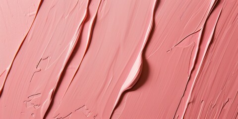 An artistic minimalist aesthetic with a soft pastel pink background, Abstract brush strokes and minimalistic forms, Modern minimalist style