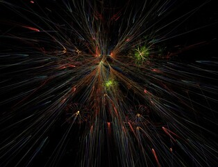 Obraz premium Imaginatory fractal abstract background Image
