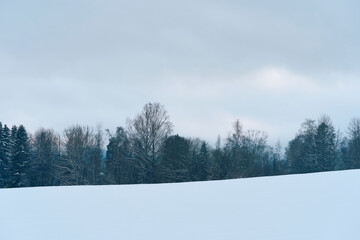The cultural landscape of Toten, Norway, a day in February 2025.