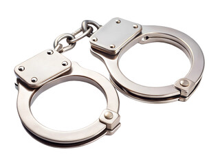 handcuffs on white background