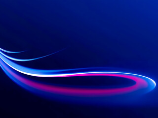 Fototapeta premium High-Speed Motion Light Effect – Comet-Shaped Streaks on a Dark Background, motion light effect, high-speed concept, fast speed car