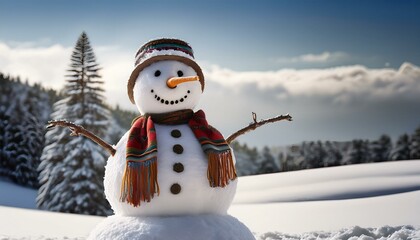 Obraz premium Winter christmas themed realistic picture