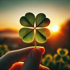 Four Leaf Clover Lucky Shamrock St Patrick's Day