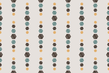 Beautiful Ethnic abstract ikat art. Seamless Kasuri pattern in tribal, folk embroidery, and Mexican style.Aztec geometric art ornament print.Design for carpet,wallpaper, clothing,wrapping,fabric,cover