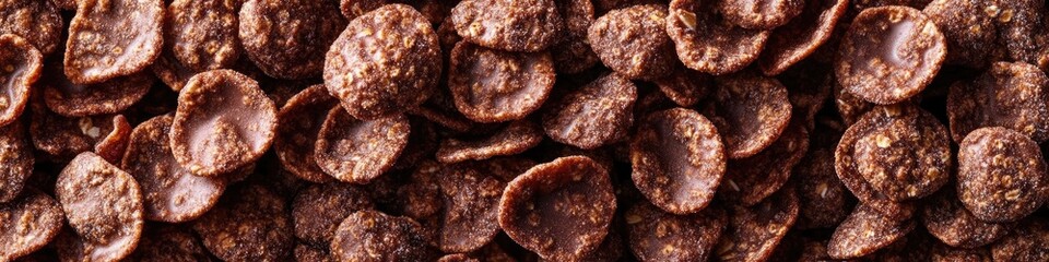 Obraz premium A close-up shot of a pile of chocolate chips, perfect for food photography or recipe illustrations