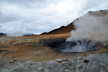 Hverir geothermal site in Iceland