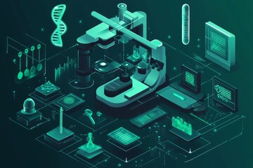 Futuristic Scientific Research Visualization: A Deep Dive into the Complexities of Modern Science