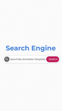 Search Bar Animation Template for Vertical Stories Opener or Social Media