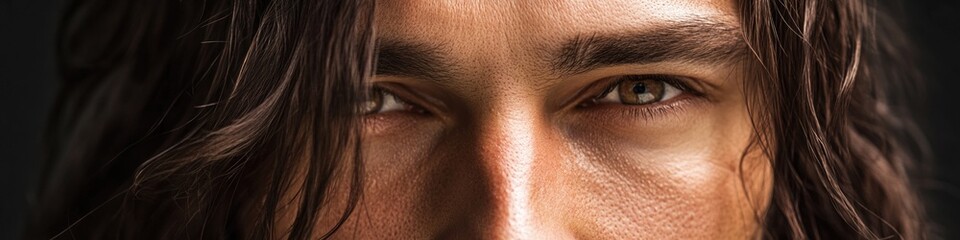 Obraz premium A close-up shot of a person's long hair, ideal for use in beauty or lifestyle photography