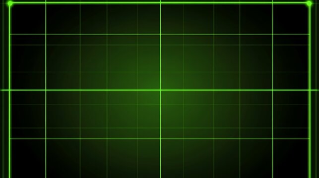 Green grid screen overlay background