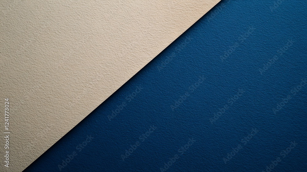 Poster elegant beige and navy blue textured background diagonal split design modern abstract wallpaper prem