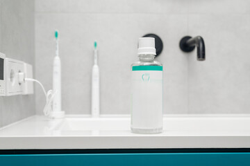 Toothpaste and mouthwash. Sonic electric toothbrushes