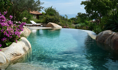 A Peaceful Retreat with a Sparkling Crystal Clear Pool in an Amazing Scenic Location
