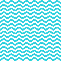 seamless water wave line pattern and background vector illustration