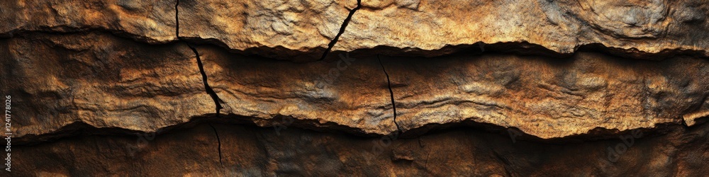 Poster a close-up view of the bark and texture of a tree trunk