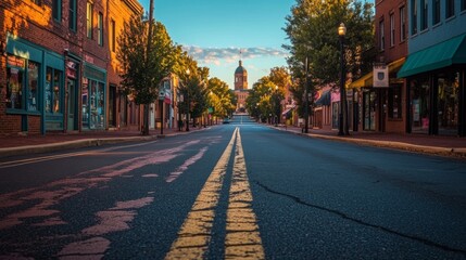 The once-bustling downtown area of Raleigh, North Carolina, now has empty streets and closed businesses, reflecting the economic challenge posed by the pandemic