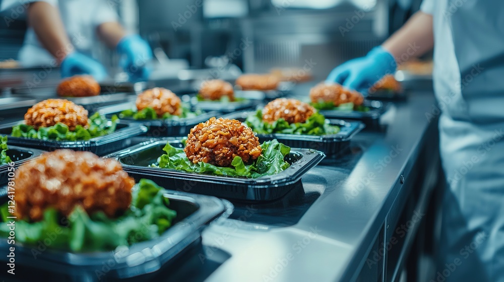 Poster innovative methods in food tech transforming meal production in culinary labs for clean environments