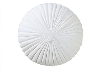 A standalone, round embroidered patch with precise circular stitching on a blank white background, prepared for a custom icon or logo, great for branding and apparel