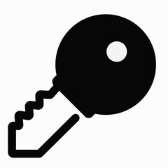 vector illustration of a key
