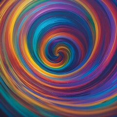 Fototapeta premium A colorful whirlwind of swirl