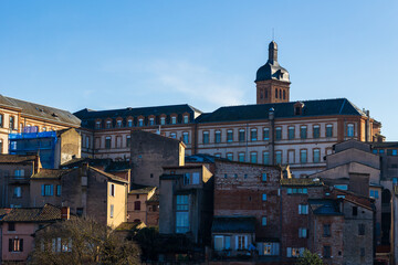 Lapérouse High School on the Heights of Albi, Viewed from the Right Bank of the Tarn