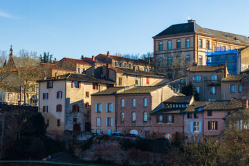 Lapérouse High School on the Heights of Albi, Viewed from the Right Bank of the Tarn
