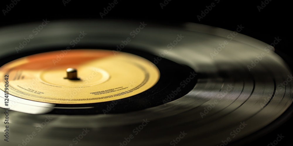 Poster a detailed view of a record on a desk or table