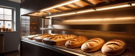 Charming little bakery where freshly baked bread fills the air with warmth