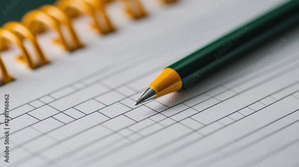 Poster detailed audit checklist insights office desk document type professional environment close-up view f