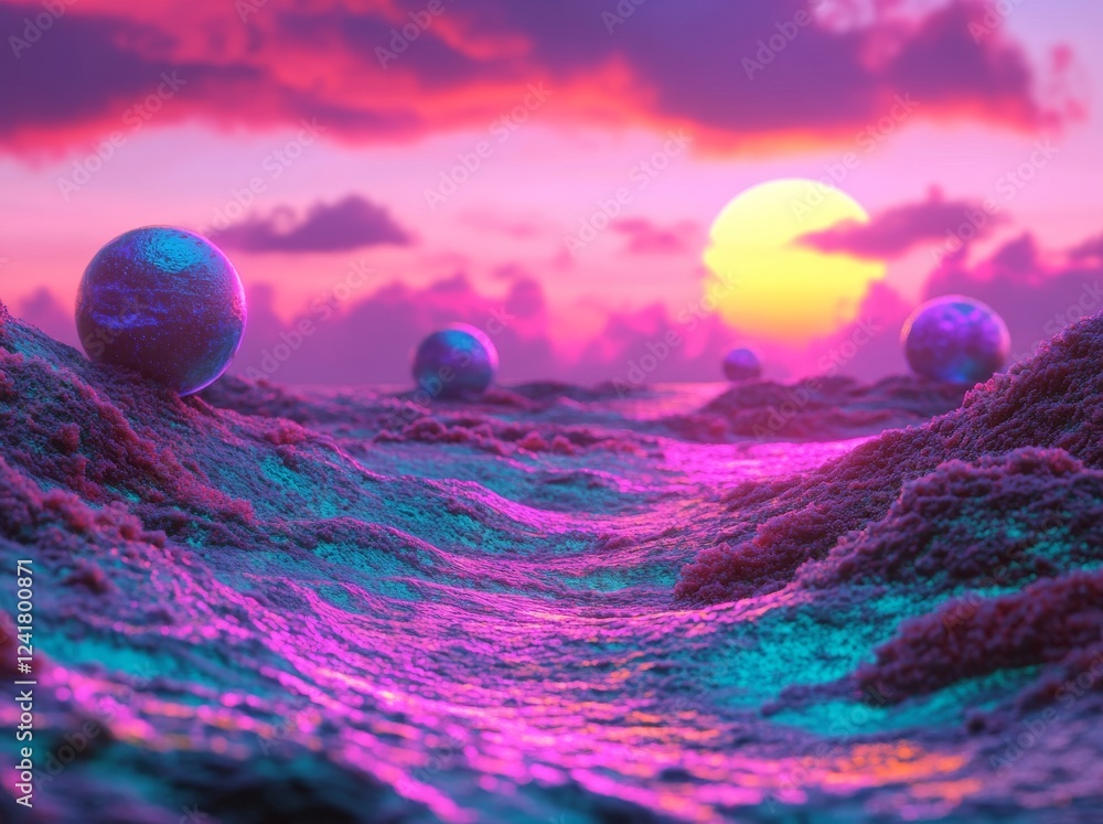 Poster y2k abstract retro background featuring a fluid gradient and wavy nostalgic futuristic design with b