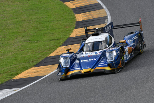 Scarperia, Italy - September 29th 2024: Oreca 07 Gibson of team IDEC SPORT drive by PINO-DE GERUS-VAN UITERT in action during 4h of Mugello.