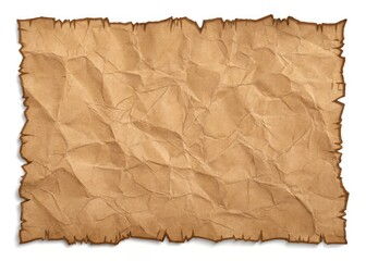 Fototapeta premium Vieille Feuille de Papier Vierge Isolée sur Fond Neutre