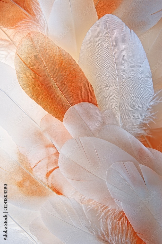 Poster close-up shot of some feathers on a table