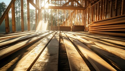 Sunrise Illuminates New Home Construction