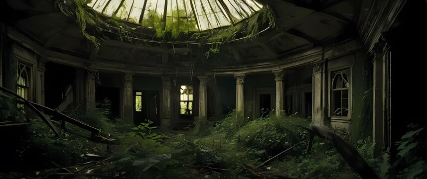 Haunting and beautiful images of abandoned places showcasing nature reclaiming spaces
