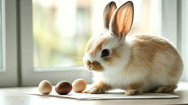 Child Writing Letter to Easter Bunny Requesting Toys and Chocolates