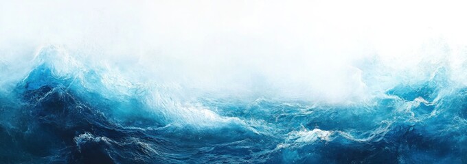 Turbulent Ocean Waves: A Symphony of Blue