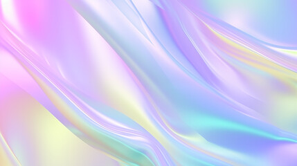 Obraz premium Holographic gradient neon banner. Fashionable pastel rainbow unicorn background.