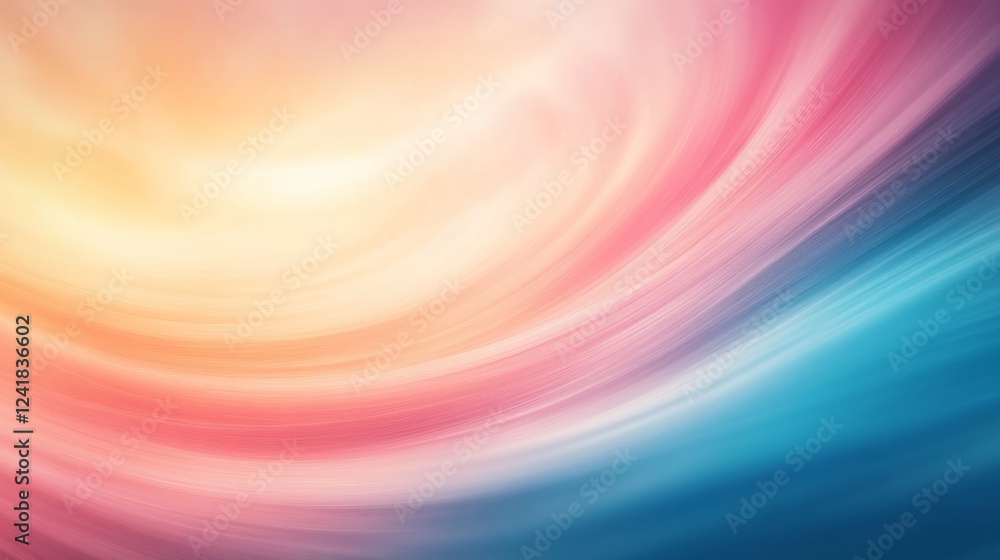 Aufkleber swirls of pastel color blend together in vibrant pink, blue, and gold tones, creating an abstract de