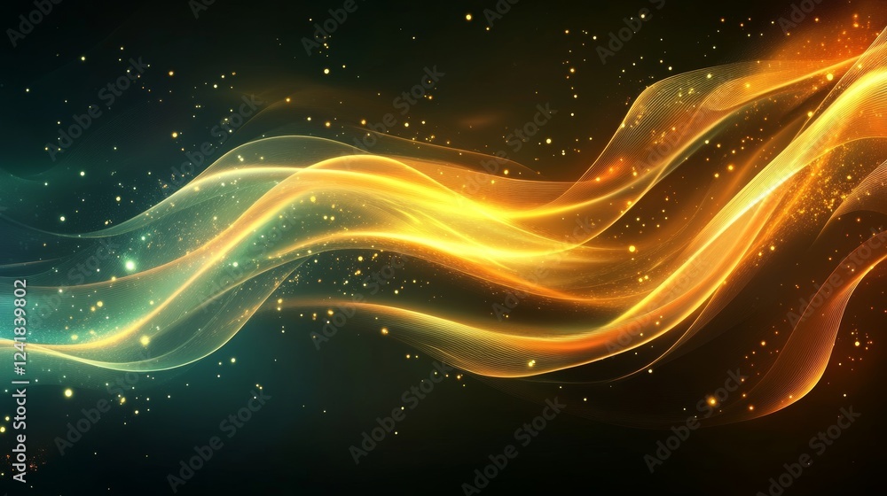 Aufkleber abstract background with flow lines for technology and futuristic presentations
