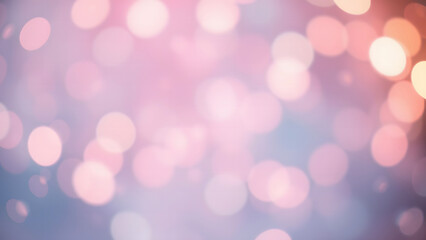 Fototapeta premium Pastel bokeh light effects in soft focus, creating a dreamy and ethereal atmosphere, ideal for backgrounds, designs, and visual projects