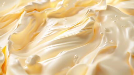 Obraz premium Close Up Whipped Butter Texture