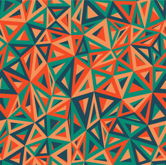 Triangle chaos, structure seamless pattern